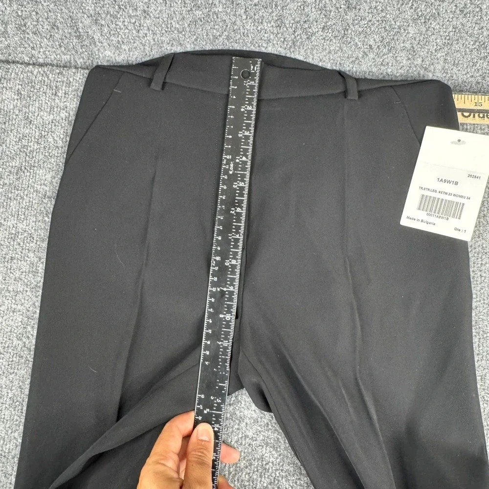 Louis Vuitton Pants Womens Size 34 Black Straight Leg Creased Front New Tag